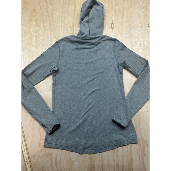 Nike Pro Dri-Fit Hoodie Women’s Gray Long Sleeve Pullover L Running Workout - Picture 6 of 7